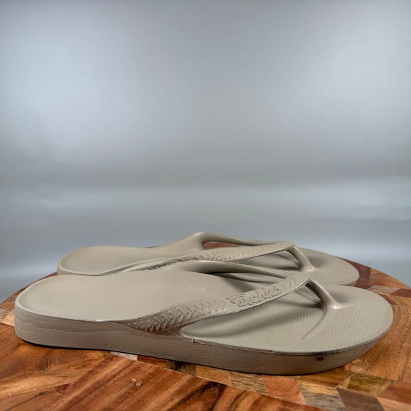 Archies Shoes - Archies Arch Support Flip Flops Taupe Tan Womens 9 Mens 8 Orthopedic Sandals